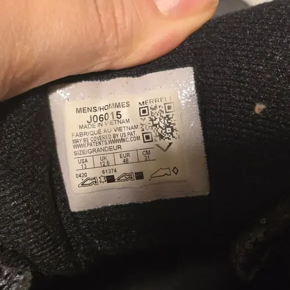 Merrell Moab 2 Vent Hiking Shoe Gray Beluga J06015 Men's Size 13 - Picture 6 of 7